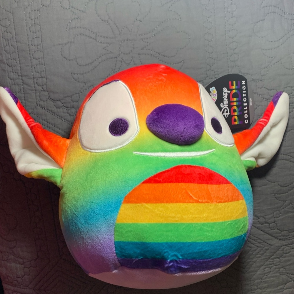 Disney Stitch Pride Collection Rainbow Plush